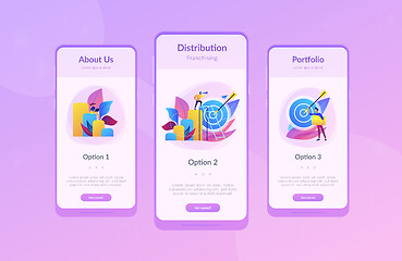 Image showing Business opportunity app interface template.