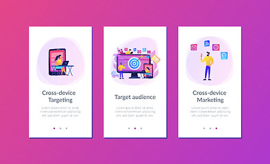 Image showing Multi device targeting app interface template.