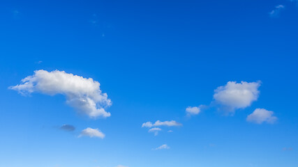 Image showing blue sky with clouds