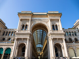 Image showing Gallery Vittorio Emanuele II in Milan Italy