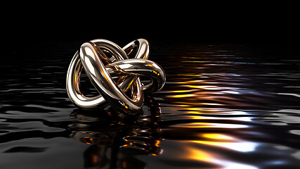 Image showing stylish chrome knot