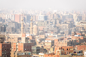 Image showing hazey scenery at Cairo Egypt