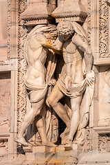 Image showing statue at Cathedral Milan Italy