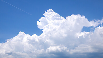 Image showing Cumulus congestus pileus cloud background