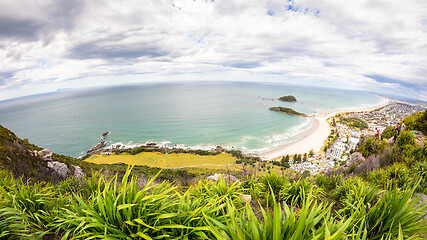 Image showing Bay Of Plenty view from Mount Maunganui