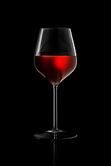 Image showing glass of red wine