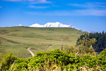 Image showing Mount Ruapehu volcano in New Zealand