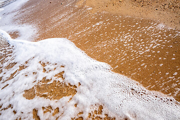 Image showing shore detail at the sand beach in Italy