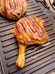 Image showing Grilled duck thighs