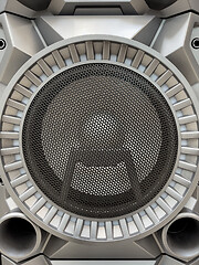 Image showing Musical speaker with protective grill