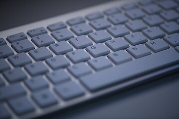 Image showing slim keyboard in dark night