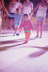 Image showing little girl dancing in the kids disco