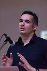 Image showing businessman giving presentations at conference room