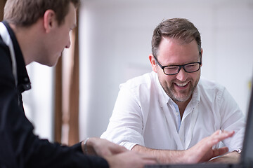 Image showing Startup Business Team On Meeting at office