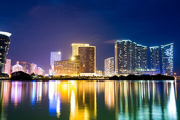 Image showing Macau skyline at night