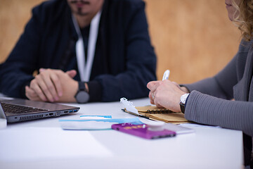 Image showing Startup Business Team On Meeting at office