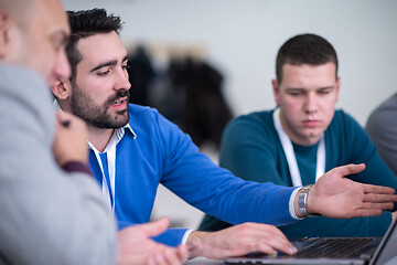 Image showing Startup Business Team On Meeting at office