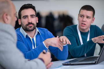 Image showing Startup Business Team On Meeting at office