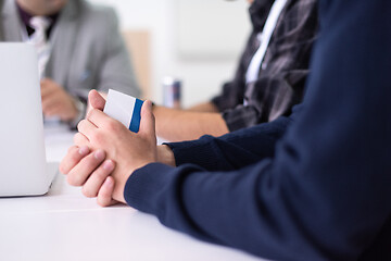 Image showing Startup Business Team On Meeting at office