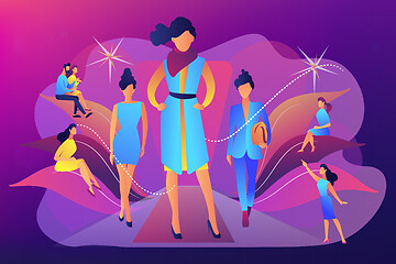 Image showing Fashion week concept vector illustration.