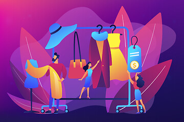 Image showing Fashion house concept vector illustration.