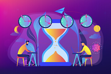 Image showing Time zones concept vector illustration.