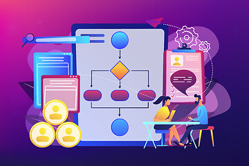 Image showing Employee assessment software concept vector illustration.