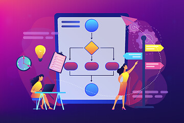 Image showing Decision management concept vector illustration.