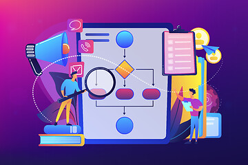 Image showing Business rule concept vector illustration.