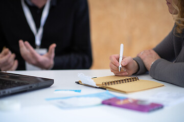 Image showing Startup Business Team On Meeting at office