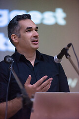 Image showing businessman giving presentations at conference room