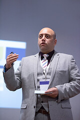 Image showing businessman giving presentations at conference room