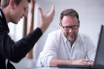 Image showing Startup Business Team On Meeting at office