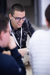 Image showing Startup Business Team On Meeting at office