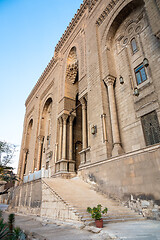 Image showing The two mosques Al-Rifa\'i and Sultan Hassan in Cairo Egypt