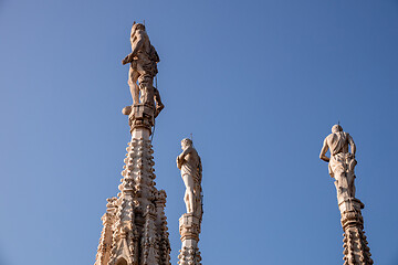 Image showing statue at Cathedral Milan Italy