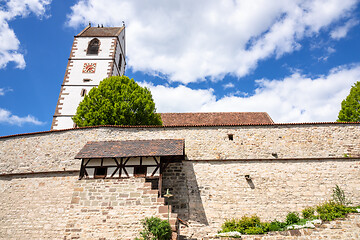 Image showing Fortified church at Bergfelden south Germany