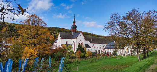 Image showing Monastery Ebersbach in autumn