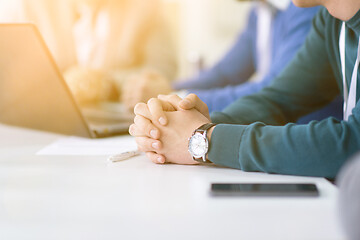 Image showing Startup Business Team On Meeting at office