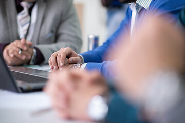 Image showing Startup Business Team On Meeting at office