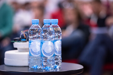 Image showing plastic bottles of mineral wate