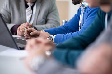 Image showing Startup Business Team On Meeting at office