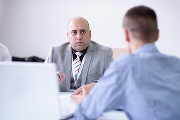 Image showing Startup Business Team On Meeting at office