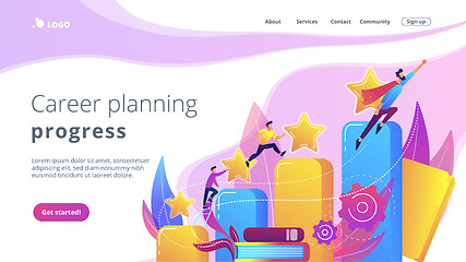 Image showing Career development concept landing page.