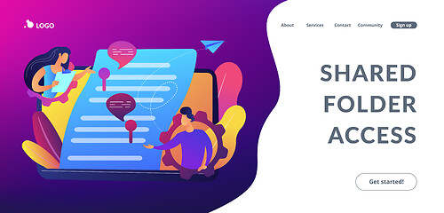 Image showing Shared document concept landing page.