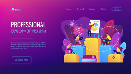 Image showing Internal education concept landing page.