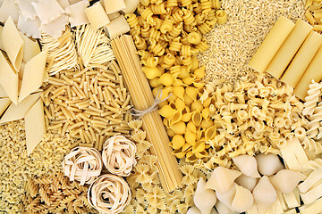 Image showing Large Dried Italian Pasta Food Collection