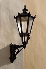 Image showing Classic metal lantern 