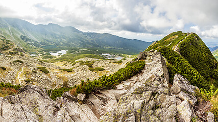 Image showing View from Krab in Tatra Mountains, Poland, Europe.