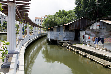 Image showing Malacca City Riverside Promenade